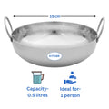 Kitdor Steel Kadai Hammered
