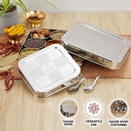 steel masala dabba