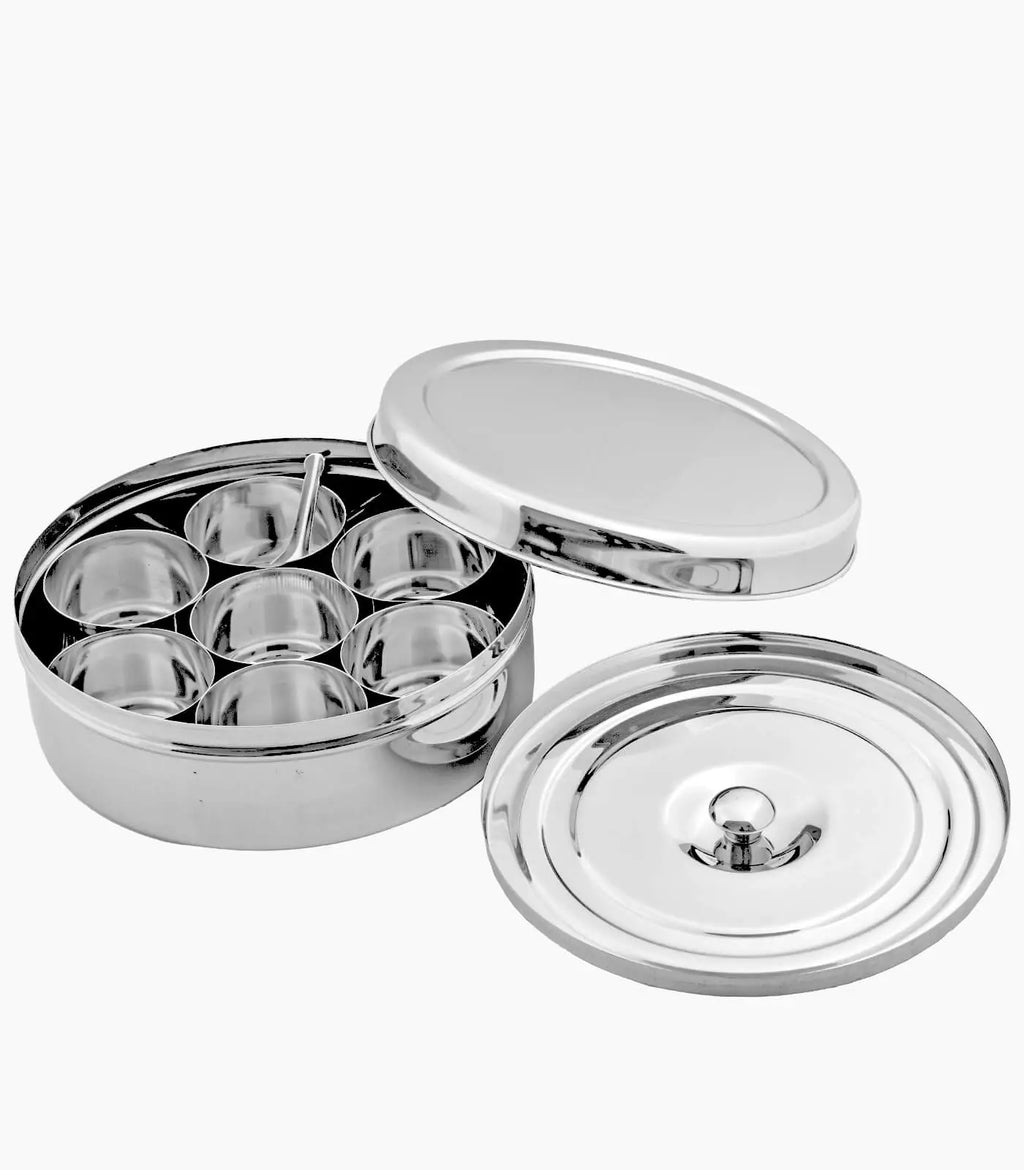 Kitdor Steel Masala Dabba Round