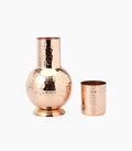 copper jar with glass