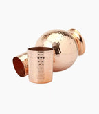 Kitdor Copper Water storage Jar with glass