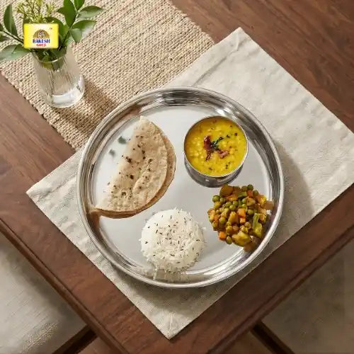 tainless Steel Dinner Plate Set