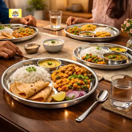 steel dinner plates